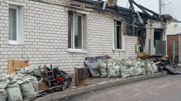 Professional Fire Damage Removal technician working in Bladensburg, MD
